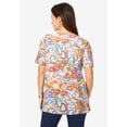 thumbnail image 4 of Jessica London Women's Plus Size Stretch Knit Cutout Swing Tunic, 4 of 5