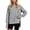 Light Gray, variant on FYEGRE Womens Oversized Reverse Seam Sweatshirt Casual Long Sleeve Pullover Tops Lightweight Loose Crewneck Sweatshirts Dark Green M
