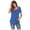 Light Blue, variant on ALLLIST Womens Tops Clearance Under $10 Black Scoop Neck Solid Short Sleeve Button T-Shirts Spring Blouse L
