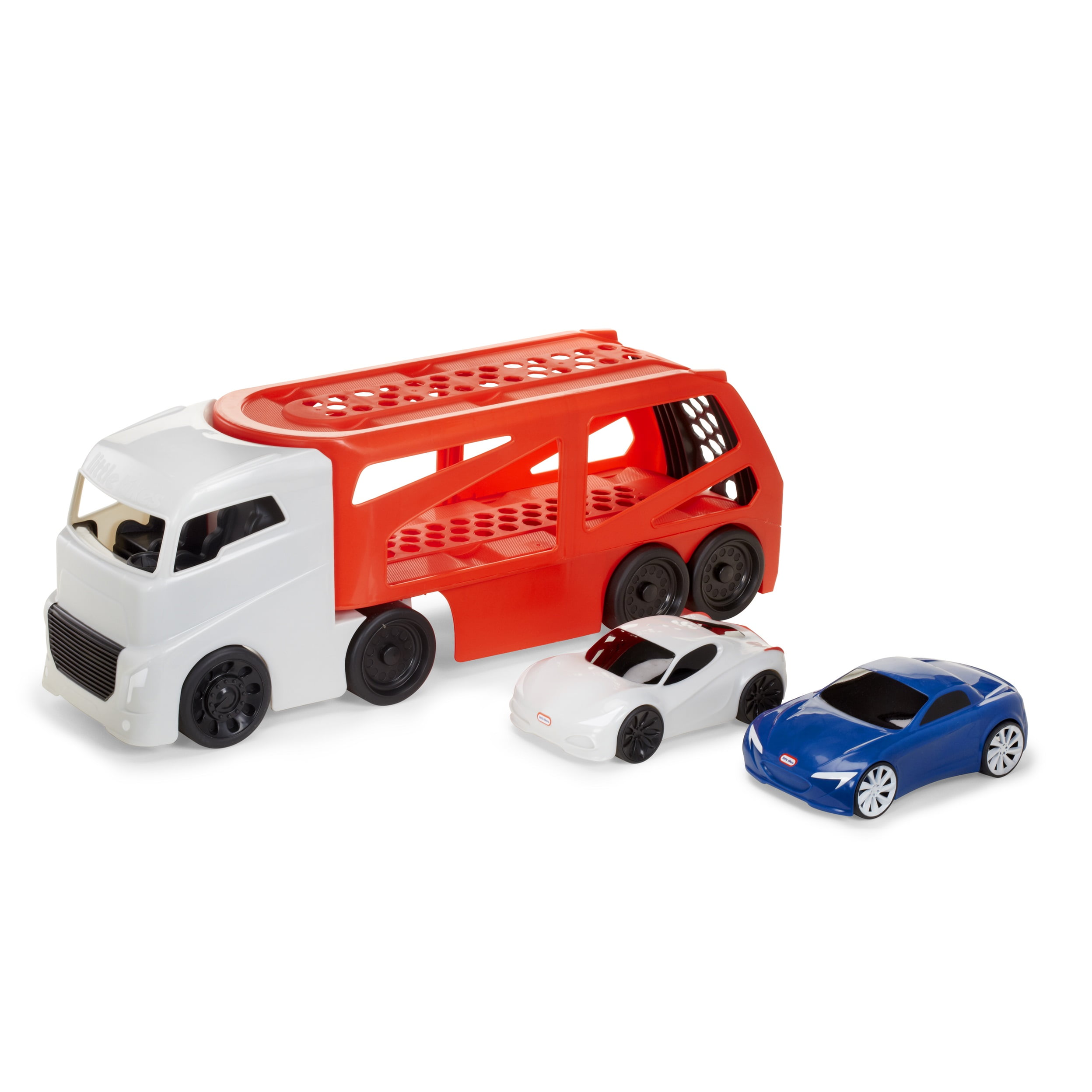 little tikes transporter with 2 cars