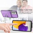 thumbnail image 4 of For Samsung Galaxy A72 Electroplating Skin-feel Leather Ring Card Wallet Phone Case(black), 4 of 5