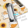 thumbnail image 3 of Clipboard Nursing Cartoon Dog Sunflower Yellow Acrylic Clip Board with Low Profile Metal for A4 Paper Size Clip Hangable Office Work School Whiteboard Clipboards, 3 of 7