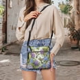 thumbnail image 5 of Kuiaobaty Hummingbird Hydrangea Print Women's Crossbody Bag, Casual Vegan Leather Shoulder Handbag with Adjustable Strap, Roomy Multi Pockets Sling Purse Crossbody for Travel, 5 of 7
