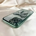 thumbnail image 4 of for iPhone 13 Pro Max Case Bow Glitter Rhinestone Bling Plating Luxury Women Girl Phone Case,Shine Diamond Case for iPhone 13 Pro Max Protective Cover,Clear Gradient Green, 4 of 13