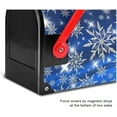 thumbnail image 6 of Winter Snow Snowflake Magnetic Mailbox Cover Standard 21 X 18 in Christmas Holiday Blue Xmas Mail Box Covers Decals Wraps Post Box Outdoor Decorations, 6 of 6