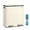 Almond Color, variant on SONGMICS Trash Can, 2 x 8 Gallon (2 x 30 L) Double Compartment Garbage Can for Recycling, Stainless Steel, with 15 Liner Bags, Almond Color