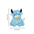 thumbnail image 3 of Soft Stress Sensory ,Soft Slow Rising squeezing Stress decrease ,Cute Cattle with Big Horns Border Toy Slow(Light Blue), 3 of 4