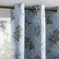 thumbnail image 2 of Mainstays Blackout Grommet Single Curtain Panel, 1 Panel, Blue Botanical, 40"W x 84"L, 2 of 8