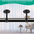 thumbnail image 2 of Tringle à Rideau, Support de Plafond, Cadre de Rideau, 2 Pcs, Noir, 2 of 5