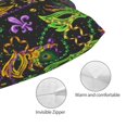 thumbnail image 3 of Fotbe Mardi Gras Surface Funda de Almohada Decorativa Estilo Occidental, Lujo en Algodón, Fundas para Almohadas King, Cojín Estampado para Decoración del Hogar-16"x24", 3 of 6
