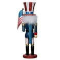 thumbnail image 4 of Hollywood Kurt Adler 15-Inch Wooden Uncle Sam Nutcracker – Hand-Painted Patriotic Christmas Figure, 4 of 5