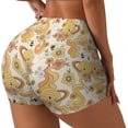 thumbnail image 2 of Naloa Groovy Floral Biker Shorts for Women Seamless Scrunch Short Women’s Yoga Shorts for Gym Running Sport Shorts - XX-Large, 2 of 9