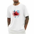 thumbnail image 1 of Tops para hombre, blusas y camisas de cuello redondo y manga corta para hombre, blusas casuales de moda con cuello redondo y manga corta para hombre, blusas de poliéster para hombre, 1 of 4