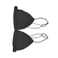 thumbnail image 3 of Triangle Cups Bralette V Neck Wireless Bras Simple Padded Everyday Bra for Women, 3 of 8