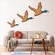 thumbnail image 2 of 6X Arte de Pared de Pato Real de 3 Tamaños, Decoración de Pared de Patos de Madera, Decoración de Pared Rústica de Pájaros Voladores, Arte de Pared de Madera Tallada para el Hogar, 2 of 5