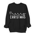 thumbnail image 2 of Craaazy Christmas Sweatshirt for Women Crewneck Long Sleeve Sweatshirts Casual Christmas Graphic Shirts Letter Printed Pullover Tops Gifts, 2 of 6