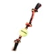 thumbnail image 1 of Juguete de Cuerda Mammoth Flossy Chews Multicolor con Pelota de Tenis para Perro Mediano, 1 of 5