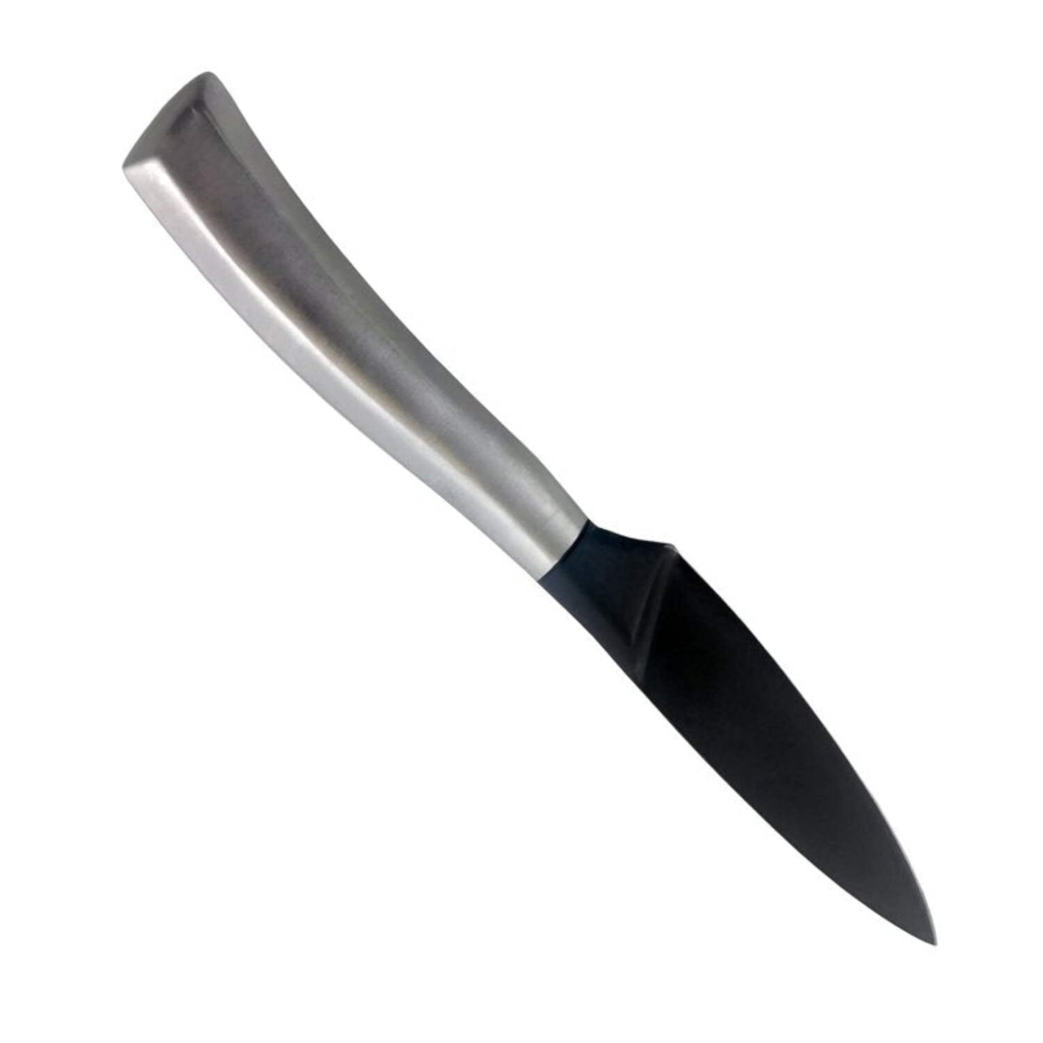 Gibson Home 93088.01 3.5 in. Opus Stainless Steel Paring Knife with Black Blade