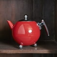 thumbnail image 2 of Bredemeijer Bella Ronde 41oz Teapot | Red, 2 of 3