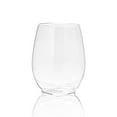 thumbnail image 5 of Smarty 16 oz. Clear Elegant Stemless Disposable Plastic Wine Glasses 64ct, 5 of 5