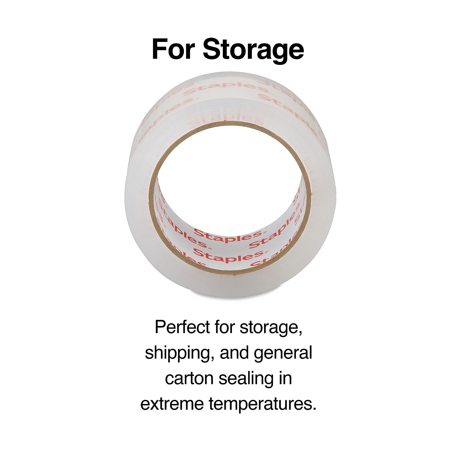 Staples Moving & Storage Packing Tape 1.88"W x 54.6 yds. Clear 24/Carton ST61012/52528VS