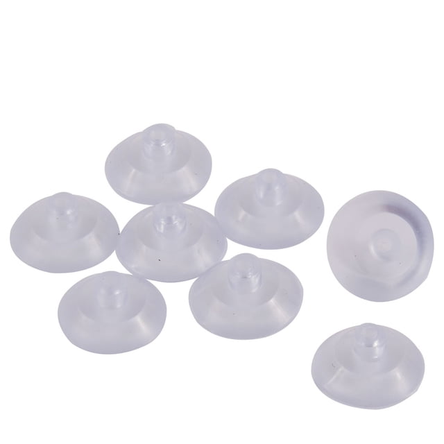 Goma Hogar Escritorio cristal transparente antigolpes ventosas 8pcs Unique Bargains