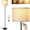 Beige Shade, variant on LED Nightstand with LED Lights, Beside Table with 3 Drawers for Bedroom Furniture, Modern End Side Table, White Marble