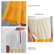 thumbnail image 5 of Vestido Casual De Mujer Vestido De Empalme De Color De Contraste Vestido Clásico De Una Pieza Con Puños Con Volantes Lavable A Máquina Para Verano Amarillo XL ANGGREK Otros, 5 of 5
