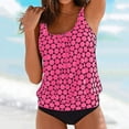 thumbnail image 1 of GZWYHT Bikini Sets for Women Bathing Suit for Women Women High Waisted Bikini Two Swimsuits Swimsuit Two Ruched Bikini Set Tankini Swimsuits for Women Plus Size Bathing Suit for Women Hot Pink 5XL, 1 of 5