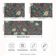 thumbnail image 2 of Yayeee Pillowcase Standard Size Set of 2 Satin Wrinkle Resistant Pillow Case, Christmas Holly Leaves, 2 of 8