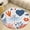 Flannel-1, variant on Colorful Leaves And Flowers Round Area Rugs for Bedroom Living Room, 3FT Soft Indoor Circle Carpets, Carpet Home Decor Floor Mat