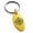Gold, variant on Stainless Steel Nautical Star Compass Engraved Small Oval Charm Keychain Keyring