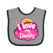 Inktastic I Love My Daddy Girls Girls Baby Bib