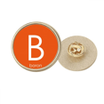 thumbnail image 1 of Broche de oro metálico circular Unbranded Boro B, 1 of 3