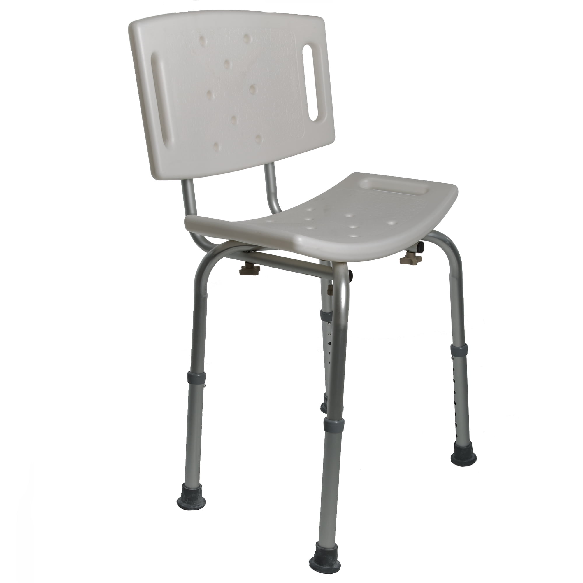PCP Adjustable Bath Safety Seat With Back, White,