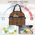 thumbnail image 4 of Uemuo African Tribal Style Printed Lunch Bag Lunch Box Reusable Insulated Lunch Tote Bag, Leakproof Thermal Cooler Sack Food Handbags Case High Capacity, 4 of 5