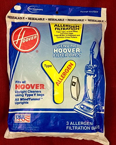 4-Pack Hoover Type Y Carbon HEPA Bag AH10165 