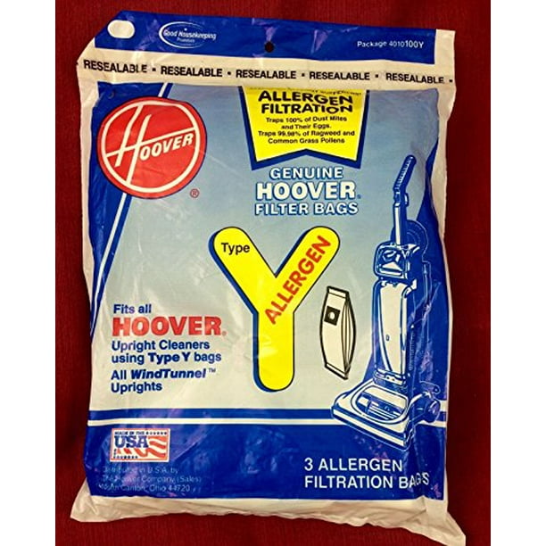Hoover Type Y Allergen Bag (6Pack), 4010100Y
