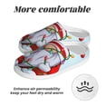 thumbnail image 6 of Wukai Funny Christmas Gnome Print Women's Indoor Bedroom Slipper Slip On Shoes, Unisex House Shoes with Anti-Skid Sole for Men, Gift for Women Men-35/36, 6 of 7