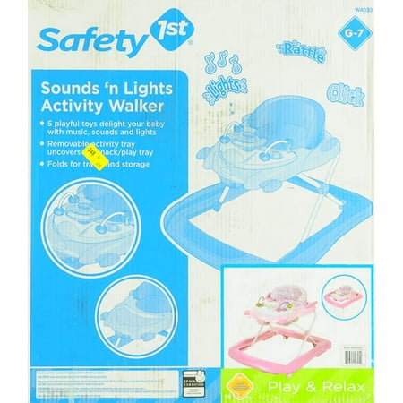 Safety 1st - Sounds 'n Lights Activity Walker, Pink