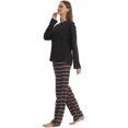 thumbnail image 2 of LANBAOSI Woman Winter Fleece Pajamas Set 2 Piece Warm PJ Set Size S, 2 of 7