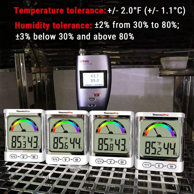 Digital Lcd Indoor Convenient Temperature Sensor, Humidity Meter Thermometer  Hygrometer Gauge - Temu