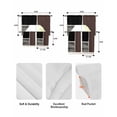 thumbnail image 5 of Brown Black Swag Curtains for Living Room/Bedroom Windows, Modern Abstract Art Farmhouse Striped Kitchen Curtains and Valances Set 36 Inch Length, Light Filtering Swags Valance Curtain Panels, 5 of 5