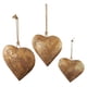 thumbnail image 1 of Campana decorativa de metal en forma de corazón en 3D con cuerda para colgar Campana de metal de latón envejecido, 1 of 8