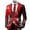 #01-Wine, variant on Men's Christmas Snowflake Print Blazer Jacket Notched Lapel Button Down Party Outerwear for Holiday Winter