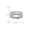 thumbnail image 2 of SS 7mm Comfort Fit Double Milgrain Size 13 Band in Sterling Silver, 2 of 2