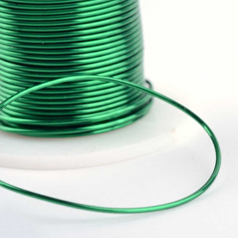 Round Copper Jewelry Wire Green 24 Gauge 0.5mm about 59.05 Feet(18m)/roll