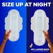 Always Ultra Thin Overnight Pads with Wings, Size 4, Overnight, 50 Count