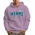 thumbnail image 6 of Men's 100% Cotton Green MIAMI Hoodie 330g Thick Pocket Hood, 6 of 16