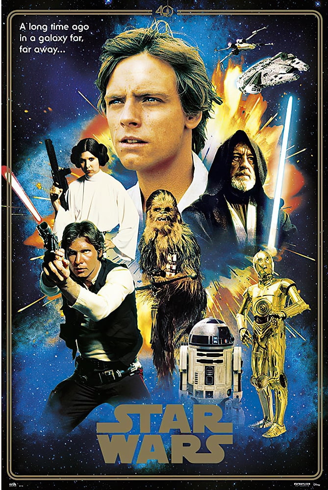 Star Wars Episode IV Movie Poster (40Th Anniversary The Heroes